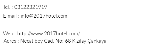 2017 Hotel telefon numaralar, faks, e-mail, posta adresi ve iletiim bilgileri